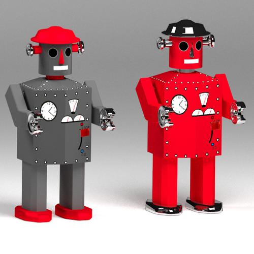 Atomic Robot Man Tin Toy preview image